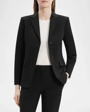 Theory Traceable Wool Slim Single-Breasted Blazer | Thumbnail 4 Theory Traceable Wool Slim Single-Breasted Blazer | Thumbnail 4
