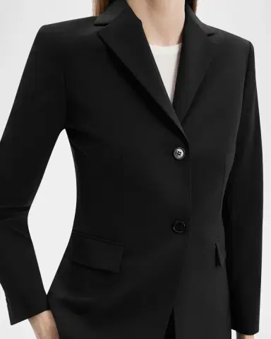 Theory Traceable Wool Slim Single-Breasted Blazer | Thumbnail 5 Theory Traceable Wool Slim Single-Breasted Blazer | Thumbnail 5