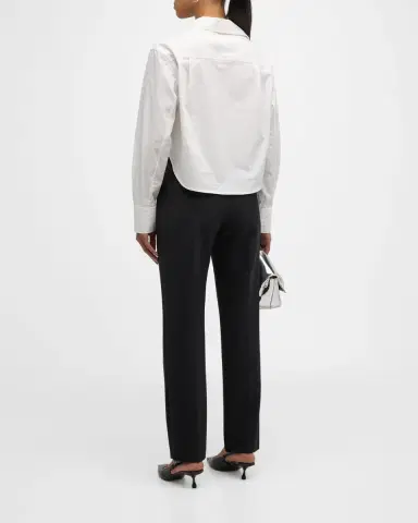 Simkhai Renata Cropped Button-Front Shirt | Thumbnail 6 Simkhai Renata Cropped Button-Front Shirt | Thumbnail 6
