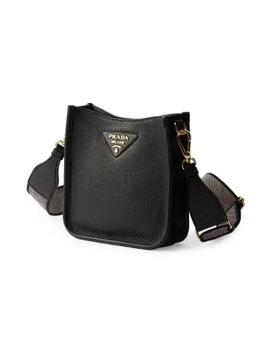 Prada Women's Mini Leather Shoulder Bag - Black | Thumbnail 2 Prada Women's Mini Leather Shoulder Bag - Black | Thumbnail 2