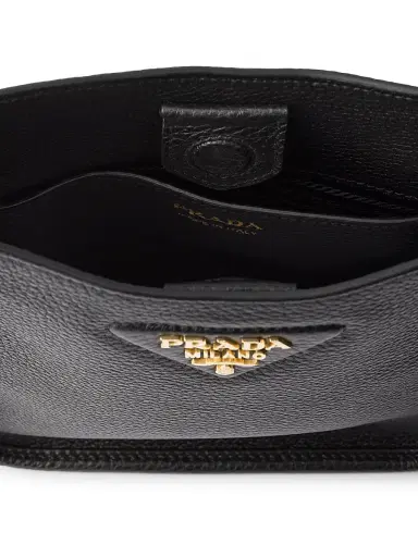 Prada Women's Mini Leather Shoulder Bag - Black | Thumbnail 5 Prada Women's Mini Leather Shoulder Bag - Black | Thumbnail 5