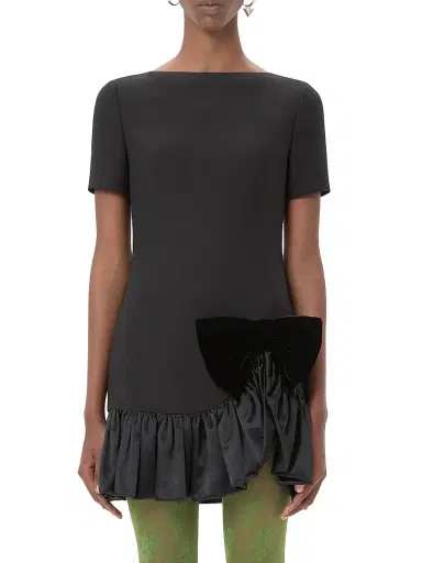 Valentino Garavani Women's Crepe Couture Short Dress - Black - Size 4 | Thumbnail 2 Valentino Garavani Women's Crepe Couture Short Dress - Black - Size 4 | Thumbnail 2