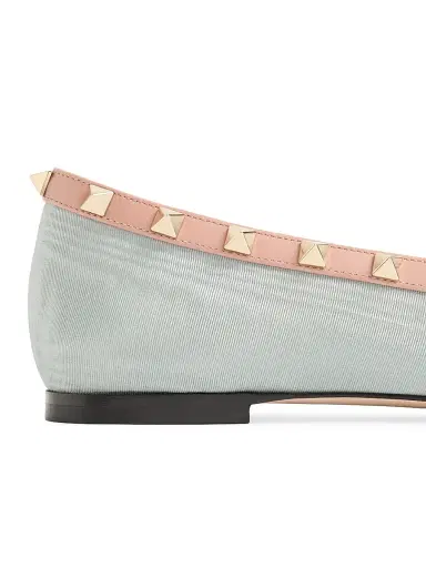 Valentino Garavani Women's Rockstud Mary-Jane Ballets - Azure | Thumbnail 6 Valentino Garavani Women's Rockstud Mary-Jane Ballets - Azure | Thumbnail 6