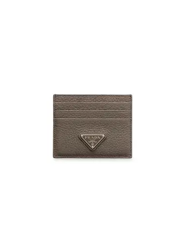 Prada Men's Leather Card Holder | Thumbnail 1 Prada Men's Leather Card Holder | Thumbnail 1