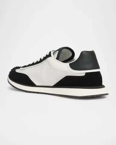 Dolce & Gabbana Men's Mixed-Material DG Cushion Sneakers | Thumbnail 3 Dolce & Gabbana Men's Mixed-Material DG Cushion Sneakers | Thumbnail 3