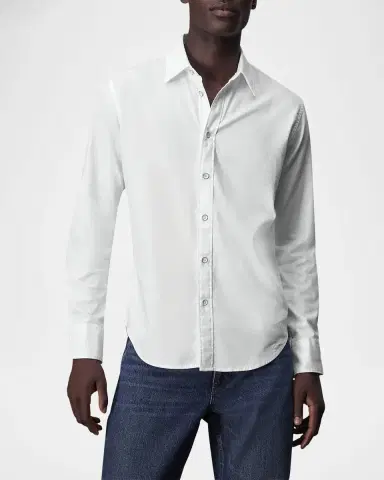 rag & bone Men's Tomlin Stretch Dobby Shirt | Thumbnail 4 rag & bone Men's Tomlin Stretch Dobby Shirt | Thumbnail 4