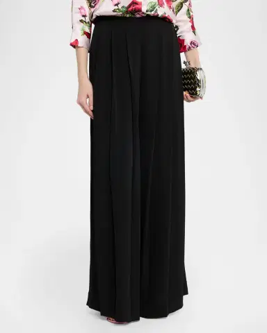 L 'Agence Nova Mid-Rise Wide-Leg Pleated Pants | Thumbnail 4 L 'Agence Nova Mid-Rise Wide-Leg Pleated Pants | Thumbnail 4
