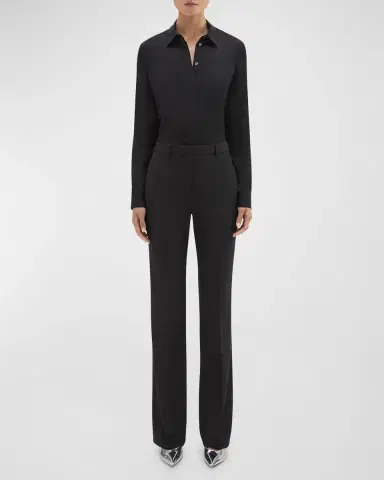 Theory Traceable Wool Slim Straight-Leg Trousers | Thumbnail 2 Theory Traceable Wool Slim Straight-Leg Trousers | Thumbnail 2