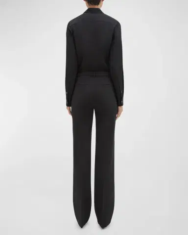 Theory Traceable Wool Slim Straight-Leg Trousers | Thumbnail 6 Theory Traceable Wool Slim Straight-Leg Trousers | Thumbnail 6