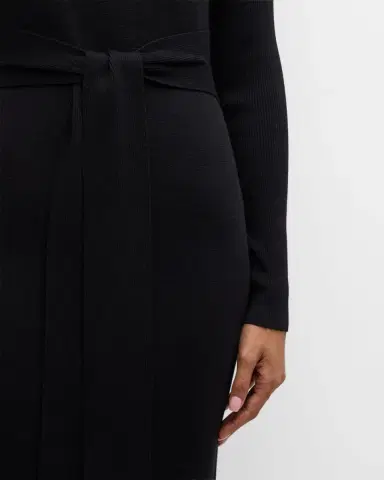 Toccin Logan Turtleneck Tie-Front Midi Dress | Thumbnail 5 Toccin Logan Turtleneck Tie-Front Midi Dress | Thumbnail 5