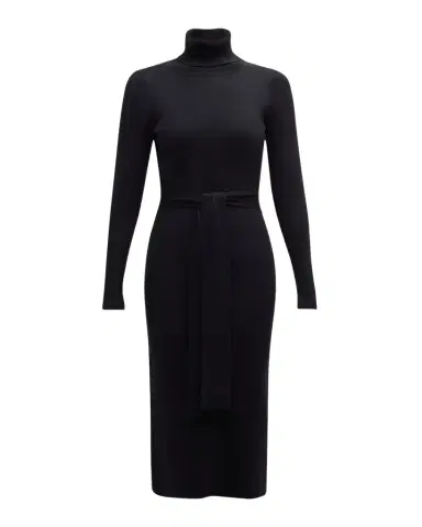 Toccin Logan Turtleneck Tie-Front Midi Dress | Thumbnail 1 Toccin Logan Turtleneck Tie-Front Midi Dress | Thumbnail 1