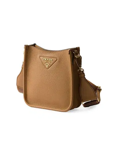 Prada Women's Mini Leather Shoulder Bag - Brown | Thumbnail 2 Prada Women's Mini Leather Shoulder Bag - Brown | Thumbnail 2