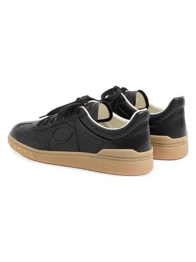 Valentino Garavani Men's Upvillage Low-Top Sneakers in Perforated Nappa Leather - Black | Thumbnail 3 Valentino Garavani Men's Upvillage Low-Top Sneakers in Perforated Nappa Leather - Black | Thumbnail 3