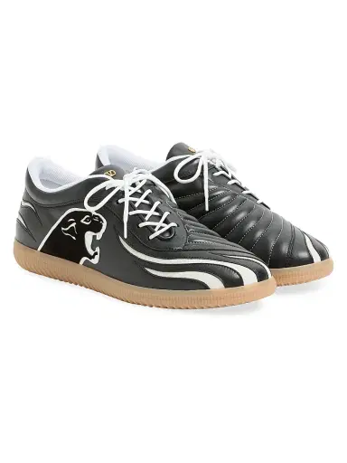 Valentino Garavani Men's Kicky Nappa Sneakers - Black | Thumbnail 2 Valentino Garavani Men's Kicky Nappa Sneakers - Black | Thumbnail 2