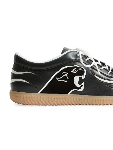 Valentino Garavani Men's Kicky Nappa Sneakers - Black | Thumbnail 6 Valentino Garavani Men's Kicky Nappa Sneakers - Black | Thumbnail 6
