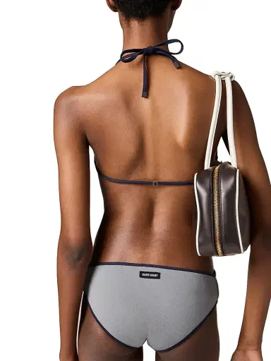 Miu Miu Women's Technical Knit Swimsuit - Grey - Size 4 | Thumbnail 3 Miu Miu Women's Technical Knit Swimsuit - Grey - Size 4 | Thumbnail 3