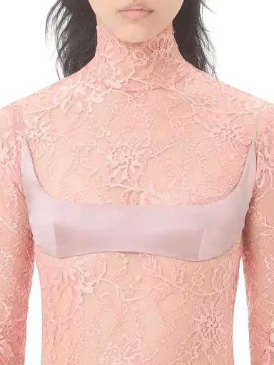Valentino Garavani Women's Floral Lace Bodysuit - Peach Rose | Thumbnail 5 Valentino Garavani Women's Floral Lace Bodysuit - Peach Rose | Thumbnail 5
