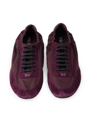 Prada Women's Collapse Re-Nylon and Suede Sneakers - Purple - Size 7.5 | Thumbnail 2 Prada Women's Collapse Re-Nylon and Suede Sneakers - Purple - Size 7.5 | Thumbnail 2