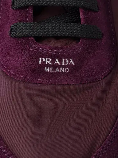 Prada Women's Collapse Re-Nylon and Suede Sneakers - Purple - Size 7.5 | Thumbnail 4 Prada Women's Collapse Re-Nylon and Suede Sneakers - Purple - Size 7.5 | Thumbnail 4