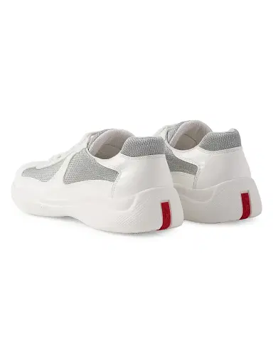 Prada Men's Patent Leather and Technical Fabric America's Cup Sneakers - White - Size 8.5 | Thumbnail 3 Prada Men's Patent Leather and Technical Fabric America's Cup Sneakers - White - Size 8.5 | Thumbnail 3