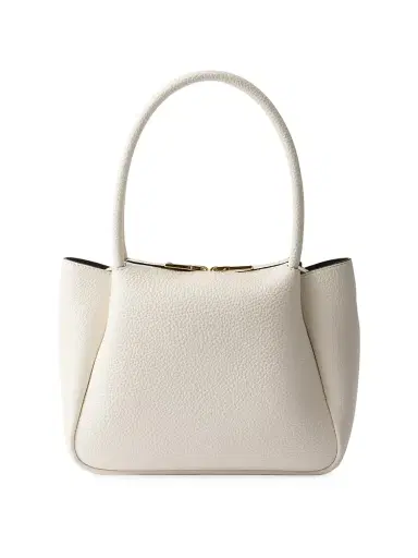 Prada Women's Flou Small Leather Shoulder Bag - White | Thumbnail 3 Prada Women's Flou Small Leather Shoulder Bag - White | Thumbnail 3