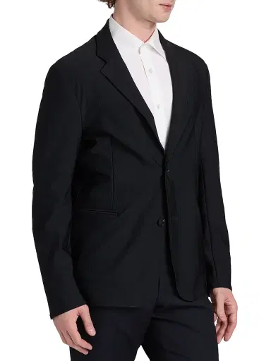 Emporio Armani Men's Unlined Rice Stitch Jacket - Dark Navy | Thumbnail 4 Emporio Armani Men's Unlined Rice Stitch Jacket - Dark Navy | Thumbnail 4