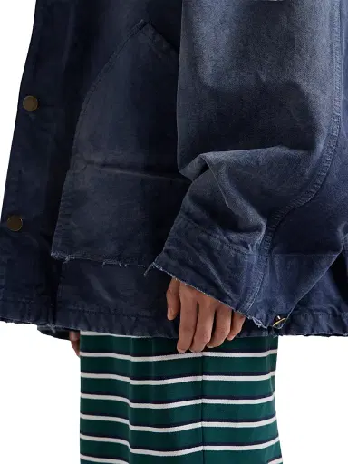 Prada Women's Canvas Trucker Jacket - Blue - Size 2 | Thumbnail 5 Prada Women's Canvas Trucker Jacket - Blue - Size 2 | Thumbnail 5