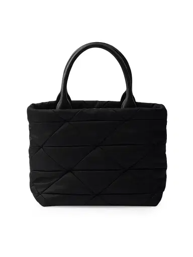 Prada Women's Padded Re-Nylon Tote Bag - Black | Thumbnail 3 Prada Women's Padded Re-Nylon Tote Bag - Black | Thumbnail 3