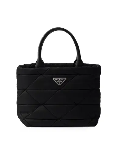 Prada Women's Padded Re-Nylon Tote Bag - Black | Thumbnail 1 Prada Women's Padded Re-Nylon Tote Bag - Black | Thumbnail 1