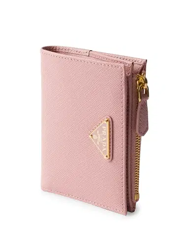 Prada Women's Small Saffiano Leather Wallet - Pink | Thumbnail 4 Prada Women's Small Saffiano Leather Wallet - Pink | Thumbnail 4
