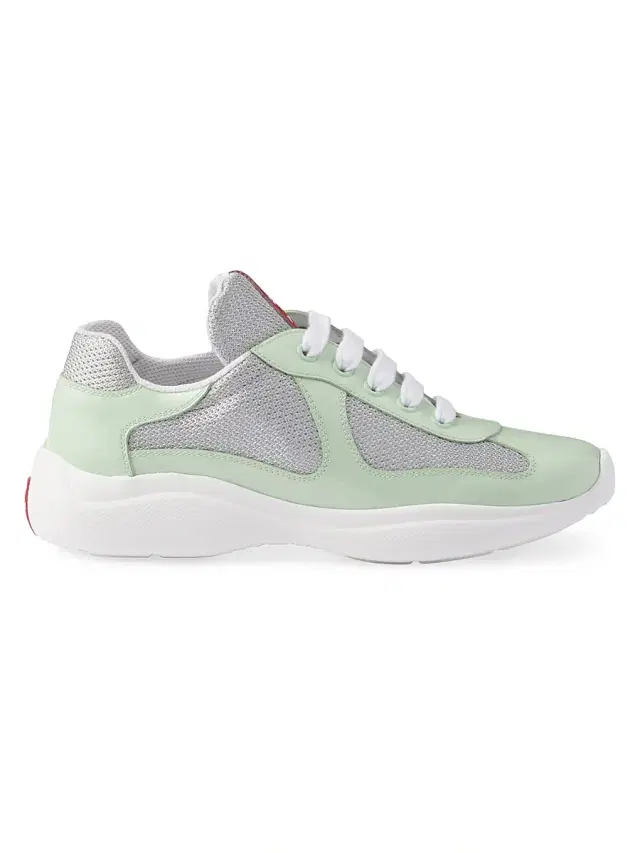 Women's America's Cup Biker Fabric Sneakers - Light Green Women's America's Cup Biker Fabric Sneakers - Light Green