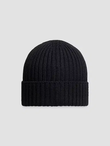 Moncler Little Girl's & Girl's Beanie Hat in Wool - Black | Thumbnail 2 Moncler Little Girl's & Girl's Beanie Hat in Wool - Black | Thumbnail 2