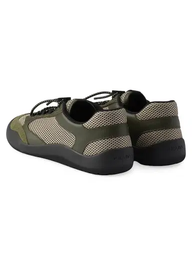 Prada Women's Speedrock Mesh Fabric Sneakers - Green - Size 5.5 | Thumbnail 2 Prada Women's Speedrock Mesh Fabric Sneakers - Green - Size 5.5 | Thumbnail 2
