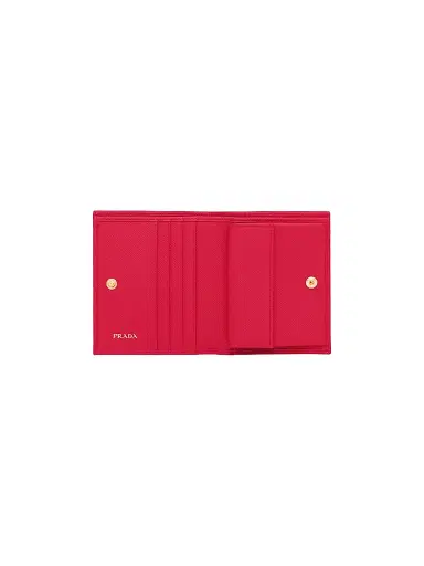 Prada Women's Saffiano Leather Wallet - Red | Thumbnail 3 Prada Women's Saffiano Leather Wallet - Red | Thumbnail 3