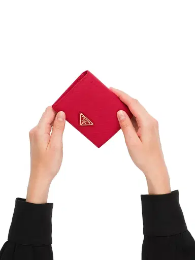 Prada Women's Saffiano Leather Wallet - Red | Thumbnail 6 Prada Women's Saffiano Leather Wallet - Red | Thumbnail 6