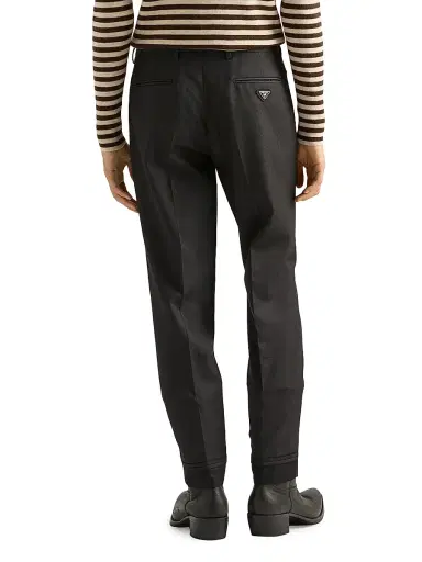 Prada Men's Wool Pants - Grey - Size 38 | Thumbnail 3 Prada Men's Wool Pants - Grey - Size 38 | Thumbnail 3