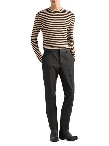 Prada Men's Wool Pants - Grey - Size 38 | Thumbnail 6 Prada Men's Wool Pants - Grey - Size 38 | Thumbnail 6