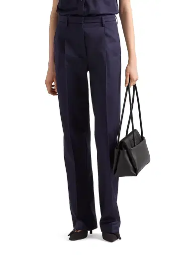 Prada Women's Chino Pants - Dark Blue | Thumbnail 2 Prada Women's Chino Pants - Dark Blue | Thumbnail 2