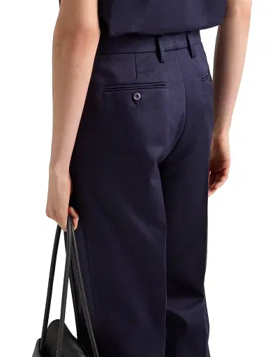 Prada Women's Chino Pants - Dark Blue | Thumbnail 5 Prada Women's Chino Pants - Dark Blue | Thumbnail 5