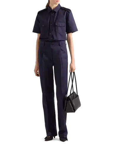 Prada Women's Chino Pants - Dark Blue | Thumbnail 6 Prada Women's Chino Pants - Dark Blue | Thumbnail 6