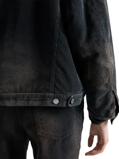 Prada Women's Corduroy Blouson Jacket - Black | Thumbnail 6 Prada Women's Corduroy Blouson Jacket - Black | Thumbnail 6