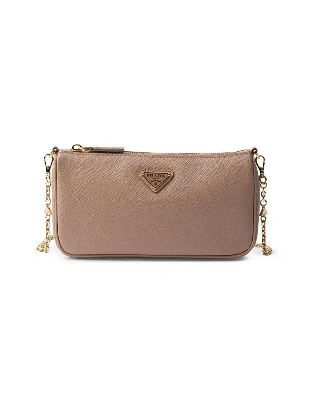 Women's Saffiano Leather Mini-Bag - Beige Women's Saffiano Leather Mini-Bag - Beige