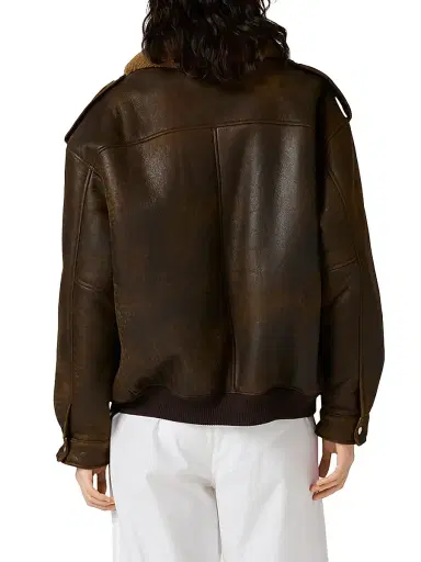 Miu Miu Women's Shearling Blouson Jacket - Dark Brown - Size 8 | Thumbnail 3 Miu Miu Women's Shearling Blouson Jacket - Dark Brown - Size 8 | Thumbnail 3