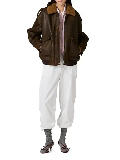 Miu Miu Women's Shearling Blouson Jacket - Dark Brown - Size 8 | Thumbnail 7 Miu Miu Women's Shearling Blouson Jacket - Dark Brown - Size 8 | Thumbnail 7
