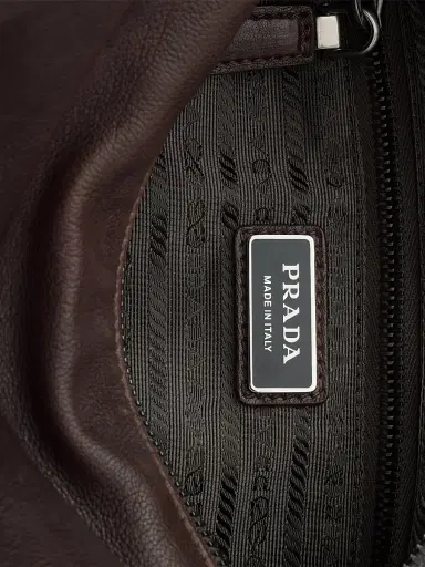 Prada Men's Explore Leather Bag - Brown | Thumbnail 4 Prada Men's Explore Leather Bag - Brown | Thumbnail 4
