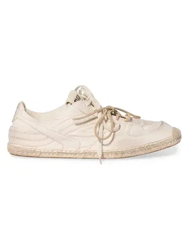 Miu Miu Women's Gymnasium Canvas Sneakers - Beige Khaki | Thumbnail 1 Miu Miu Women's Gymnasium Canvas Sneakers - Beige Khaki | Thumbnail 1