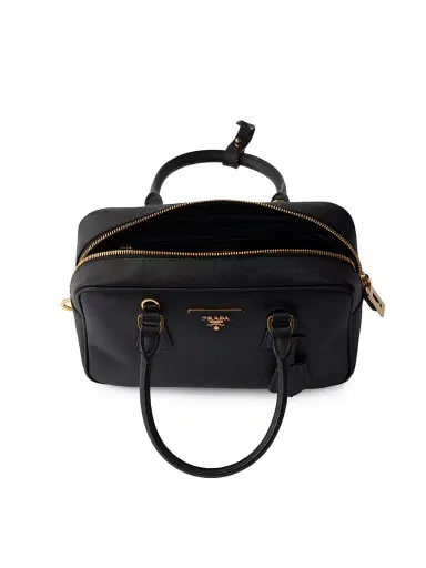 Prada Women's Small Saffiano Leather Top-Handle Bag - Black | Thumbnail 3 Prada Women's Small Saffiano Leather Top-Handle Bag - Black | Thumbnail 3