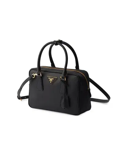 Prada Women's Small Saffiano Leather Top-Handle Bag - Black | Thumbnail 4 Prada Women's Small Saffiano Leather Top-Handle Bag - Black | Thumbnail 4