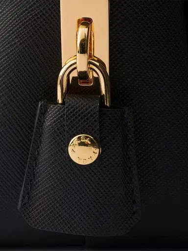 Prada Women's Small Saffiano Leather Top-Handle Bag - Black | Thumbnail 5 Prada Women's Small Saffiano Leather Top-Handle Bag - Black | Thumbnail 5