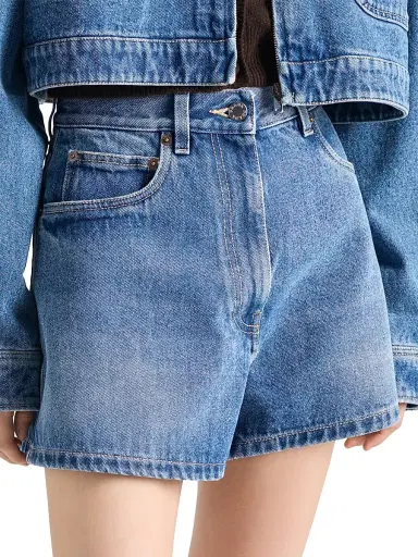 Prada Women's Denim Shorts - Blue - Size 29 | Thumbnail 3 Prada Women's Denim Shorts - Blue - Size 29 | Thumbnail 3
